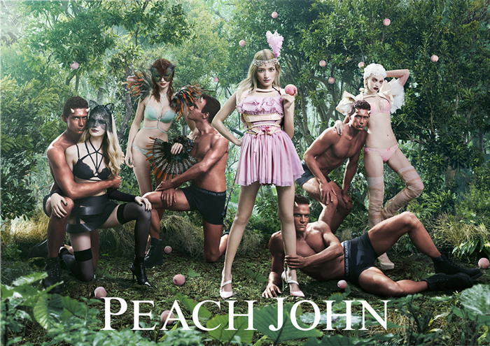 ピーチ・ジョン　Peach John 100周年記念広告 桃　桃太郎ーラ　ローラ ポスター　鬼　全員集合