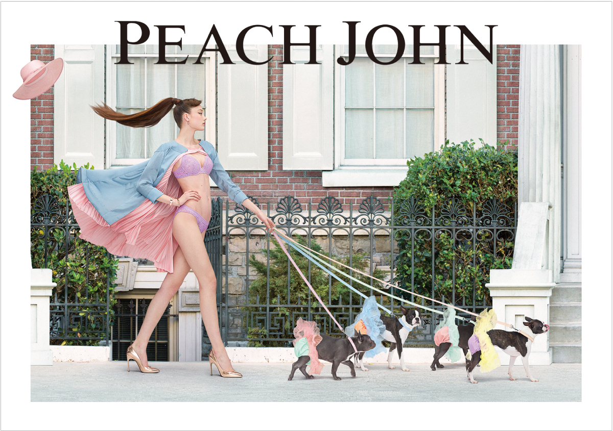 ピーチ・ジョン　Peach John 春の広告 スカートめくり 　ポスター