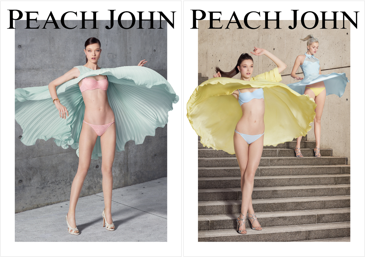 ピーチ・ジョン　Peach John 春の広告 スカートめくり 　ポスター