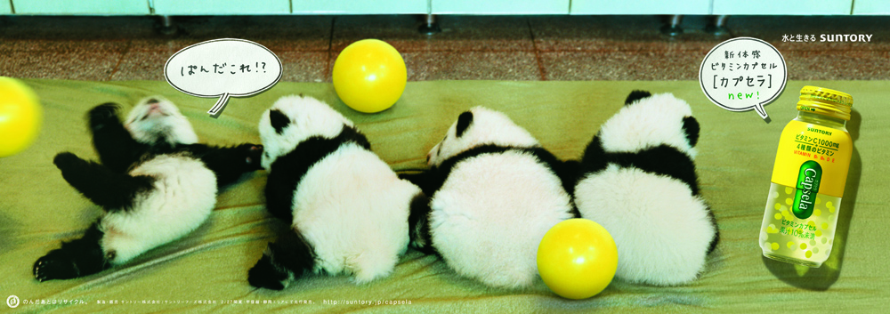 カプセラ　capusera panda パンダのカプセラ　広告