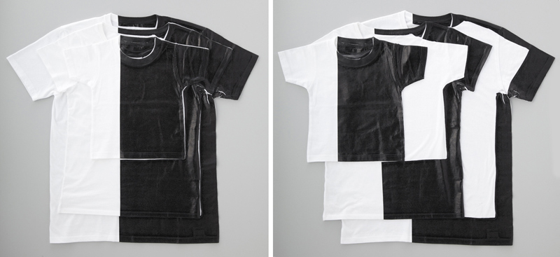 Tシャツ　モノクロ　電通ショップ