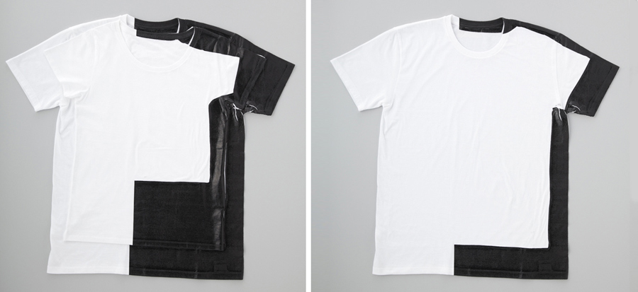 Tシャツ　モノクロ　電通ショップ